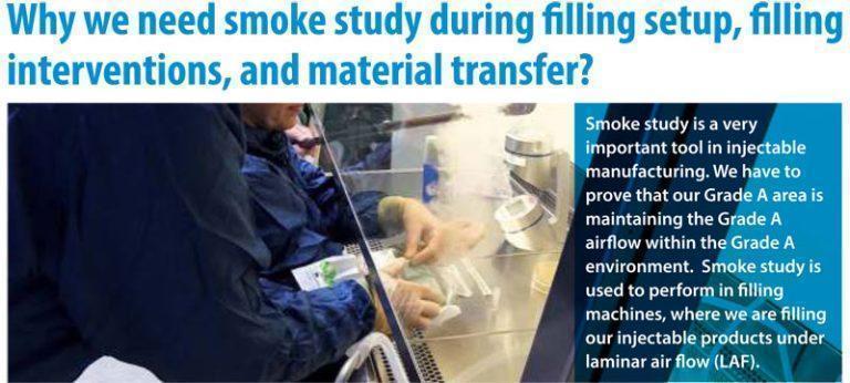 Why we need smoke study during filling setup, filling interventions ...